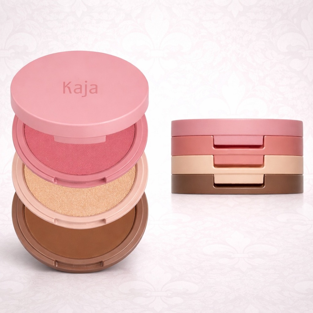 Kaja Beauty Bento Blendable Sculpting Trio Blush Highlighter Bronzer Cloud Latte